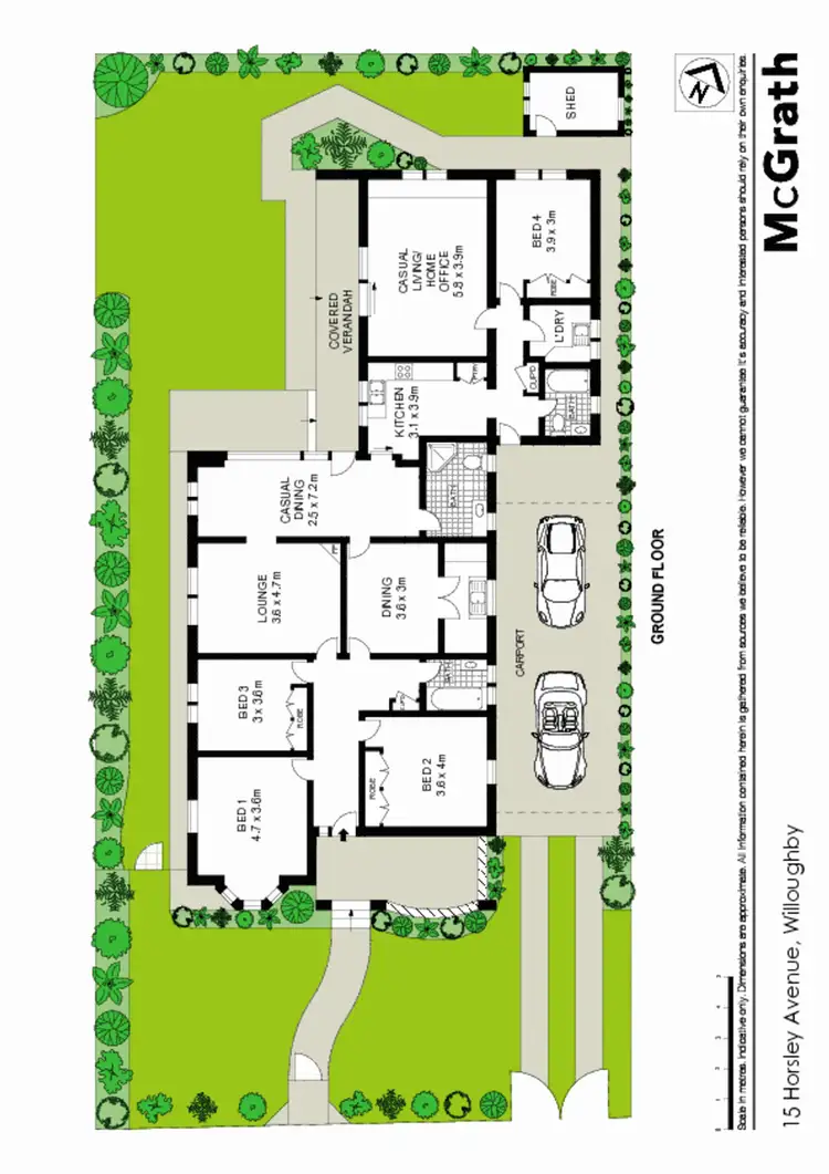 Floorplan of Homely house listing, 15 Horsley Avenue, Willoughby NSW 2068