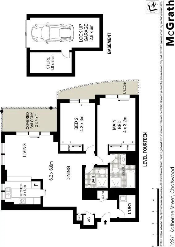 Floorplan of Homely apartment listing, 122/1 Katherine Street, Chatswood NSW 2067
