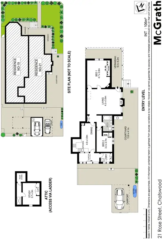 Floorplan of Homely house listing, 21 Rose Street, Chatswood NSW 2067