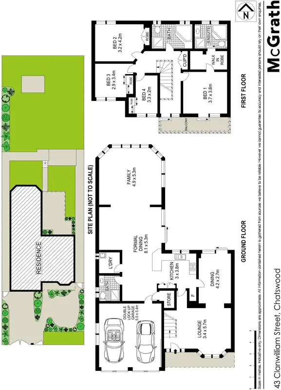 Floorplan of Homely house listing, 43 Clanwilliam Street, Chatswood NSW 2067
