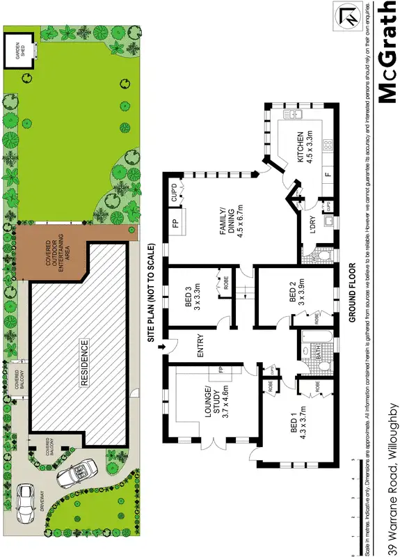 Floorplan of Homely house listing, 39 Warrane Road, Willoughby NSW 2068