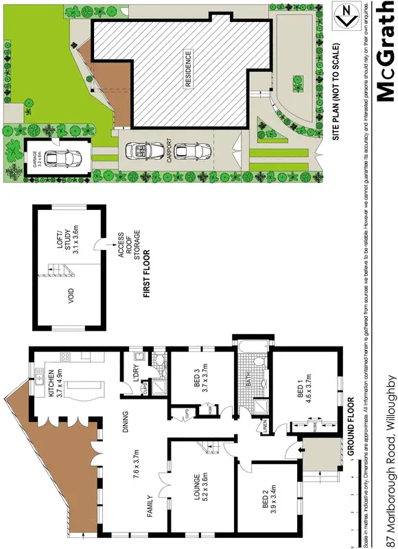 Floorplan of Homely house listing, 87 Marlborough Road, Willoughby NSW 2068