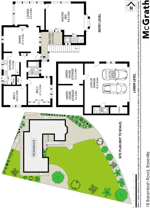 Floorplan of Homely house listing, 18 Barambah Road, Roseville NSW 2069