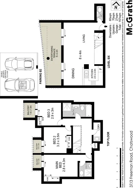 Floorplan of Homely apartment listing, 37/3 Freeman Road, Chatswood NSW 2067