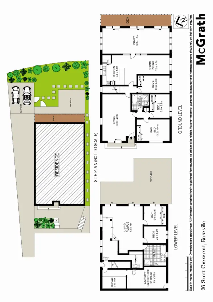 Floorplan of Homely house listing, 26 Scott Crescent, Roseville NSW 2069