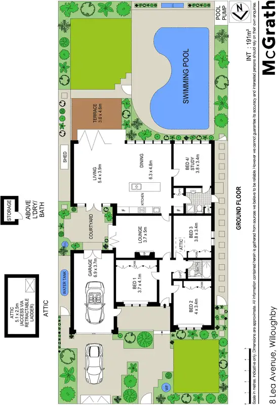 Floorplan of Homely house listing, 8 Lea Avenue, Willoughby NSW 2068
