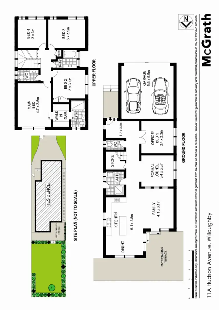 Floorplan of Homely house listing, 11A Hudson Avenue, Willoughby NSW 2068