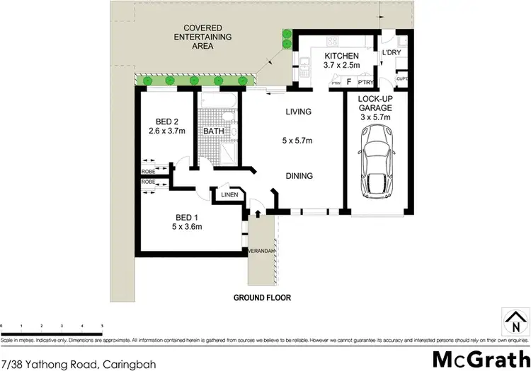 Floorplan of Homely villa listing, 7/38 Yathong Road, Caringbah NSW 2229