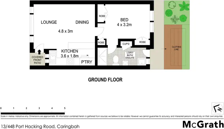 Floorplan of Homely villa listing, 13/448 Port Hacking Road, Caringbah NSW 2229