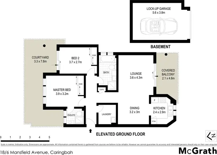 Floorplan of Homely apartment listing, 18/6 Mansfield Avenue, Caringbah NSW 2229