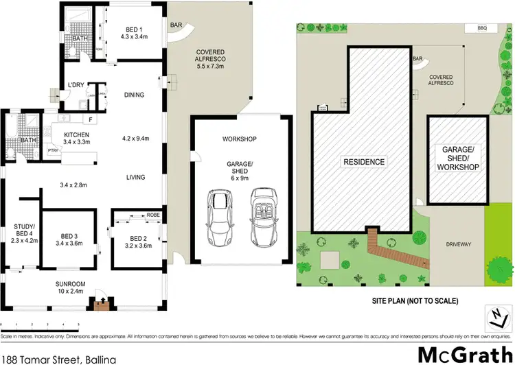 Floorplan of Homely house listing, 188 Tamar Street, Ballina NSW 2478