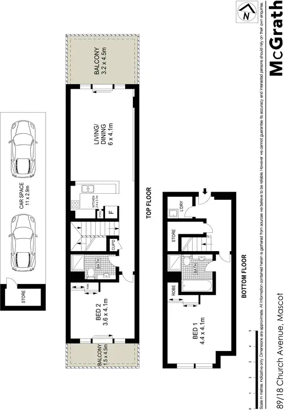 Floorplan of Homely apartment listing, 89/18 Church Avenue, Mascot NSW 2020
