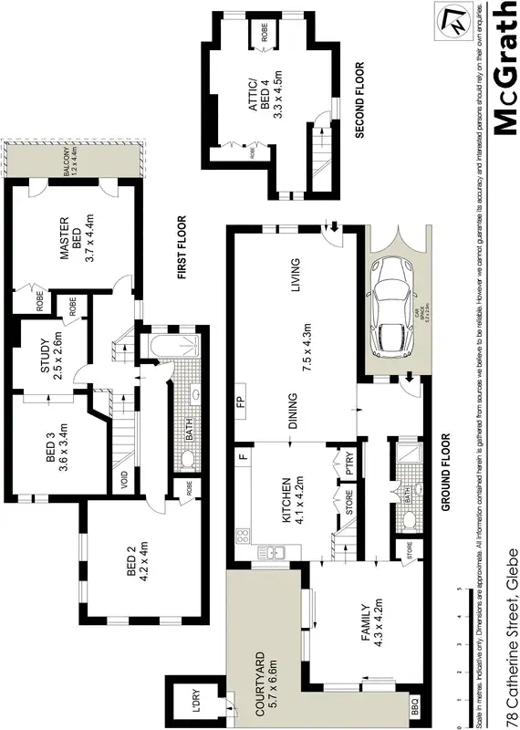 Floorplan of Homely house listing, 78 Catherine Street, Glebe NSW 2037
