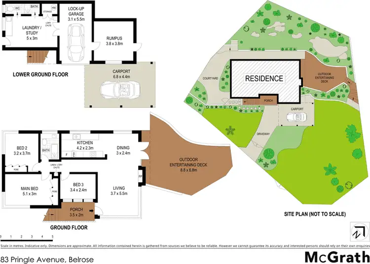 Floorplan of Homely house listing, 83 Pringle Avenue, Belrose NSW 2085