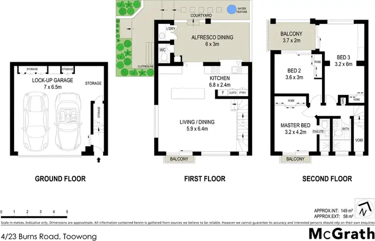 Floorplan of Homely apartment listing, 4/23 Burns Road, Toowong QLD 4066