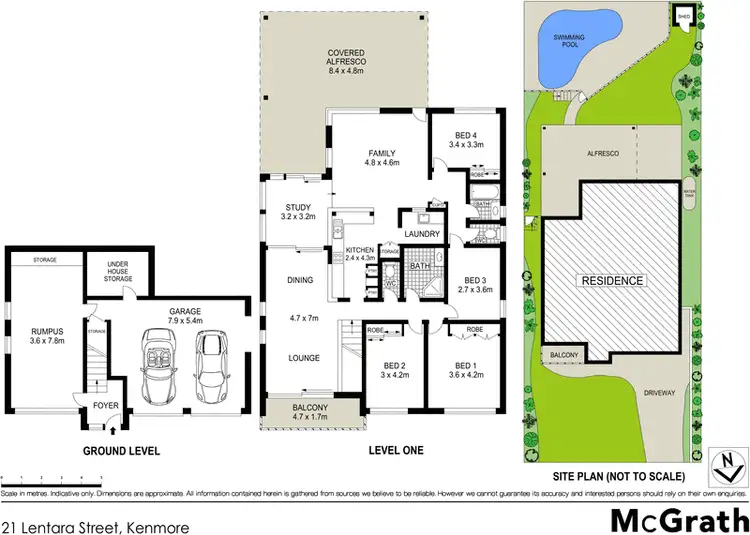 Floorplan of Homely house listing, 21 Lentara Street, Kenmore QLD 4069