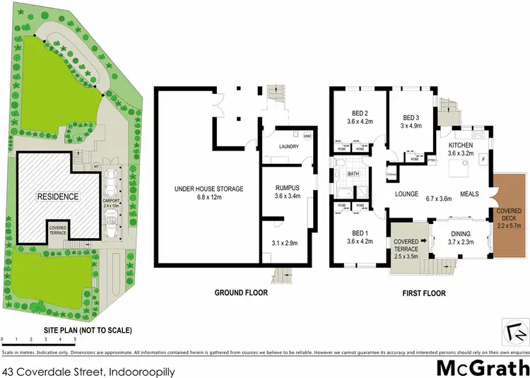 Floorplan of Homely house listing, 43 Coverdale Street, Indooroopilly QLD 4068