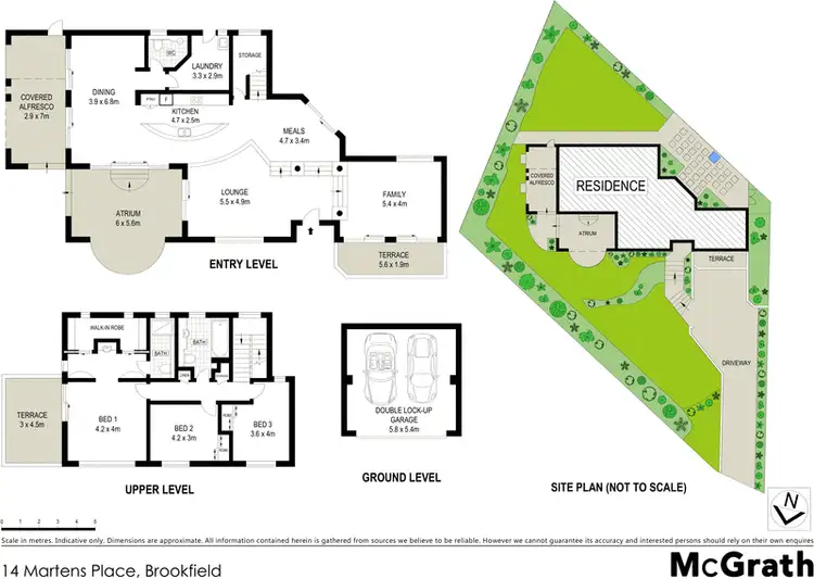 Floorplan of Homely house listing, 14 Martens Place, Brookfield QLD 4069