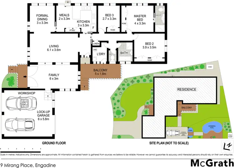 Floorplan of Homely house listing, 9 Mirang Place, Engadine NSW 2233