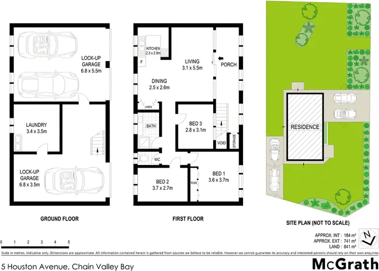 Floorplan of Homely house listing, 5 houston Avenue, Chain Valley Bay NSW 2259