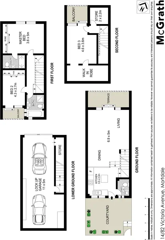 Floorplan of Homely townhouse listing, 14/82 Victoria Avenue, Mortdale NSW 2223