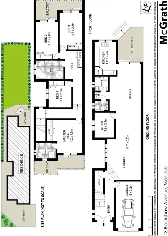 Floorplan of Homely townhouse listing, 13 Blackshaw Avenue, Mortdale NSW 2223