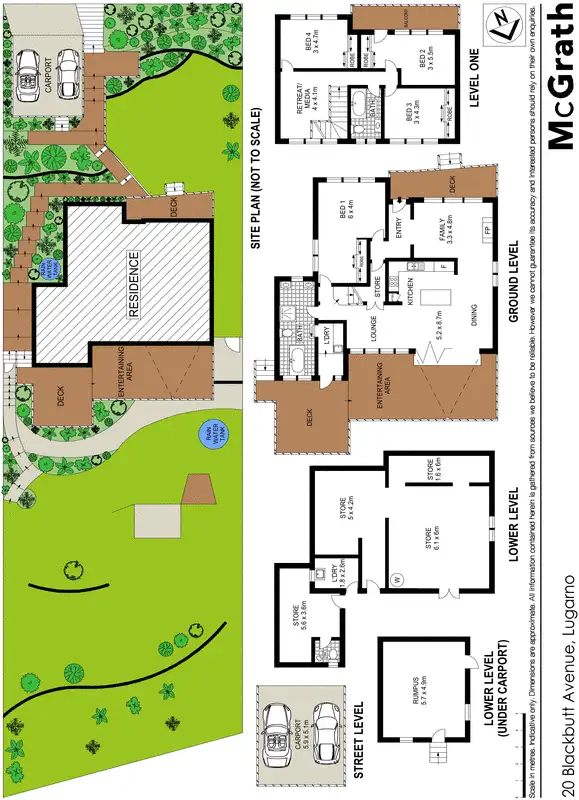 Floorplan of Homely house listing, 20 Blackbutt Avenue, Lugarno NSW 2210