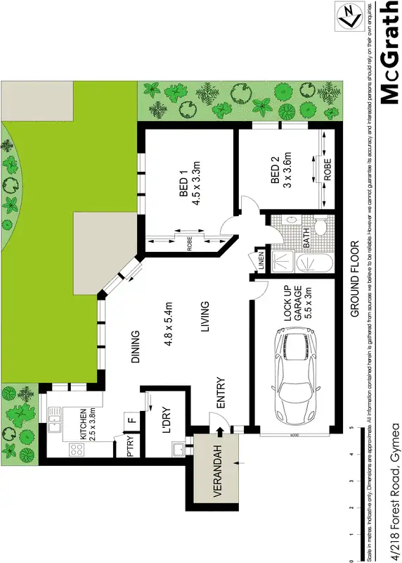 Floorplan of Homely villa listing, 4/218 Forest Road, Gymea NSW 2227