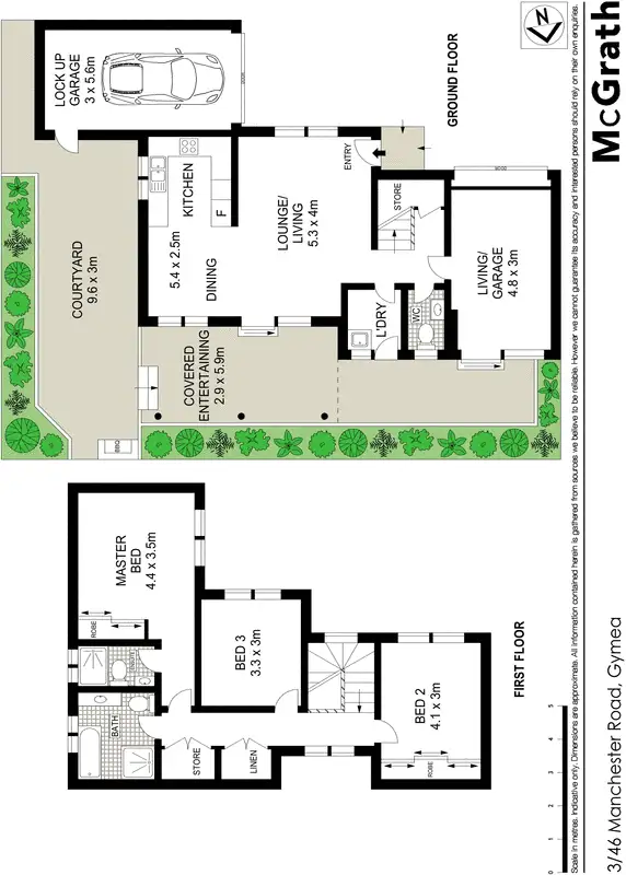Floorplan of Homely townhouse listing, 3/46 Manchester Road, Gymea NSW 2227