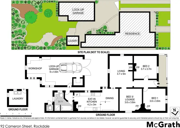 Floorplan of Homely house listing, 92 Cameron Street, Rockdale NSW 2216