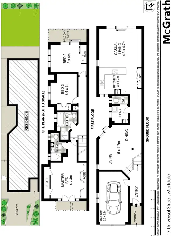 Floorplan of Homely house listing, 17 Universal Street, Mortdale NSW 2223