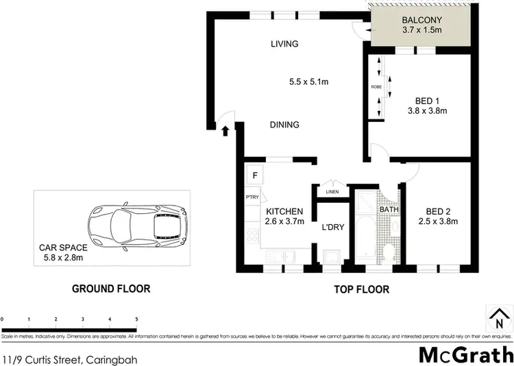 Floorplan of Homely apartment listing, 11/9 Curtis Street, Caringbah NSW 2229