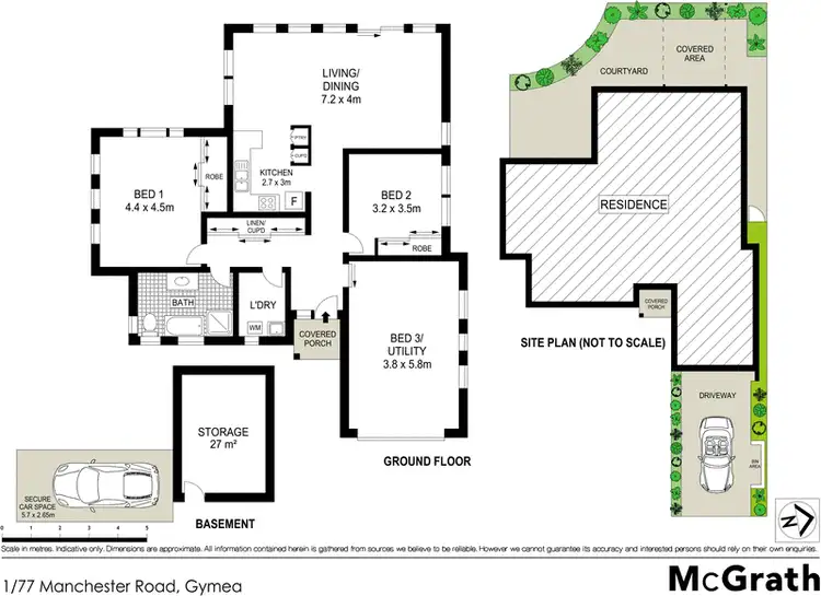 Floorplan of Homely villa listing, 1/77 Manchester Road, Gymea NSW 2227