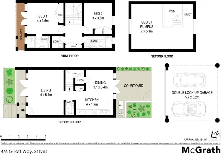 Floorplan of Homely townhouse listing, 4/6 Gillott Way, St Ives NSW 2075
