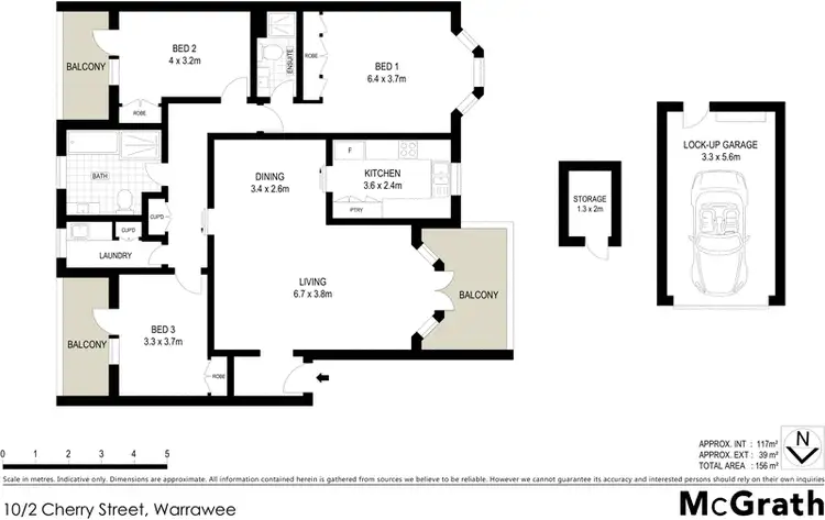 Floorplan of Homely apartment listing, 10/2 Cherry Street, Warrawee NSW 2074