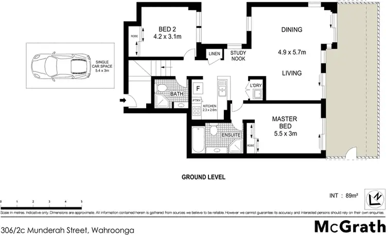 Floorplan of Homely apartment listing, 306/2C Munderah Street, Wahroonga NSW 2076