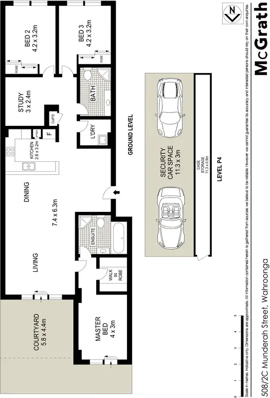 Floorplan of Homely apartment listing, 508/2C Munderah Street, Wahroonga NSW 2076