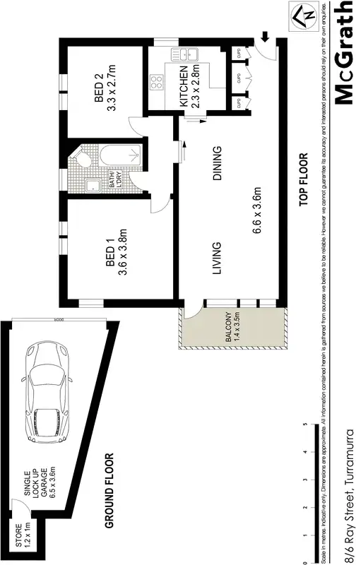 Floorplan of Homely apartment listing, 8/6 Ray Street, Turramurra NSW 2074