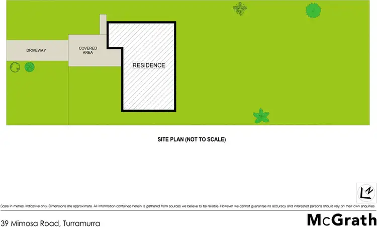 Floorplan of Homely land listing, 39 Mimosa Road, Turramurra NSW 2074