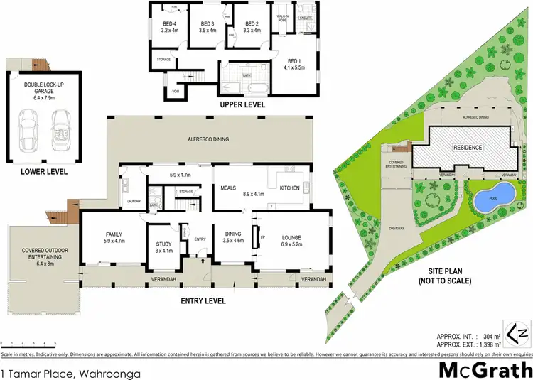Floorplan of Homely house listing, 1 Tamar Place, Wahroonga NSW 2076