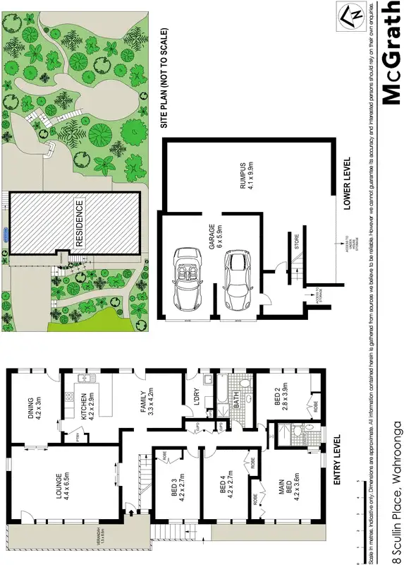Floorplan of Homely house listing, 8 Scullin Place, Wahroonga NSW 2076
