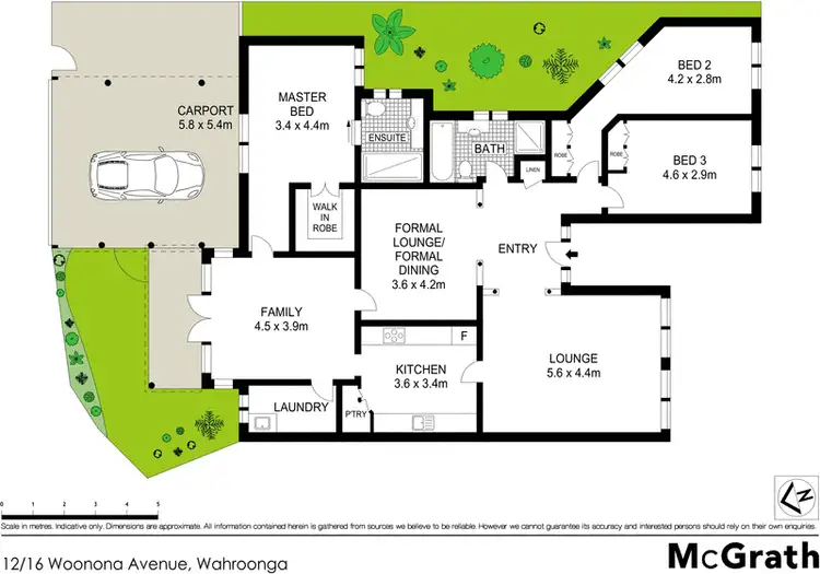 Floorplan of Homely villa listing, 12/16 Woonona Avenue South, Wahroonga NSW 2076