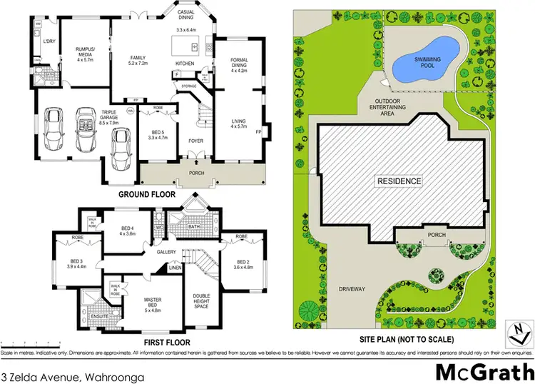 Floorplan of Homely house listing, 3 Zelda Avenue, Wahroonga NSW 2076