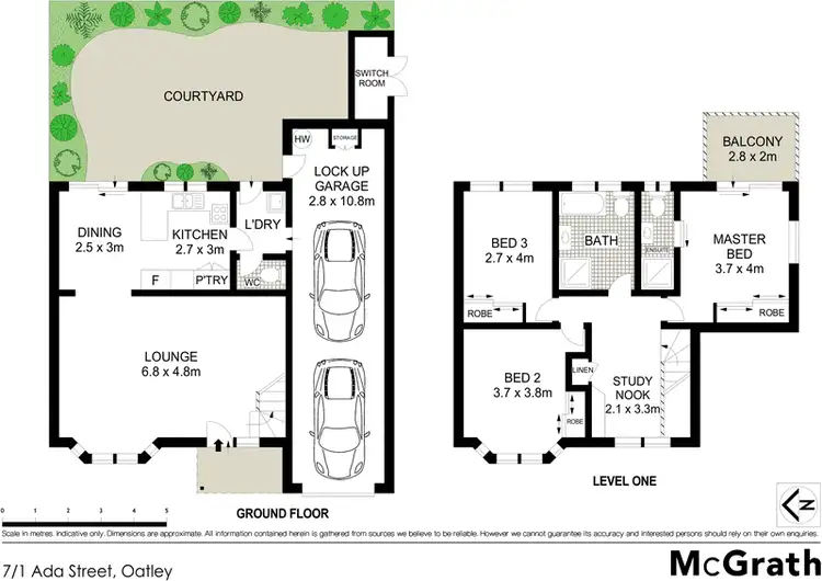 Floorplan of Homely townhouse listing, 7/1 Ada Street, Oatley NSW 2223