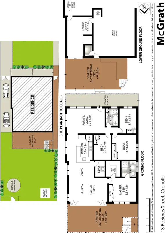 Floorplan of Homely house listing, 13 Pozieres Street, Cronulla NSW 2230