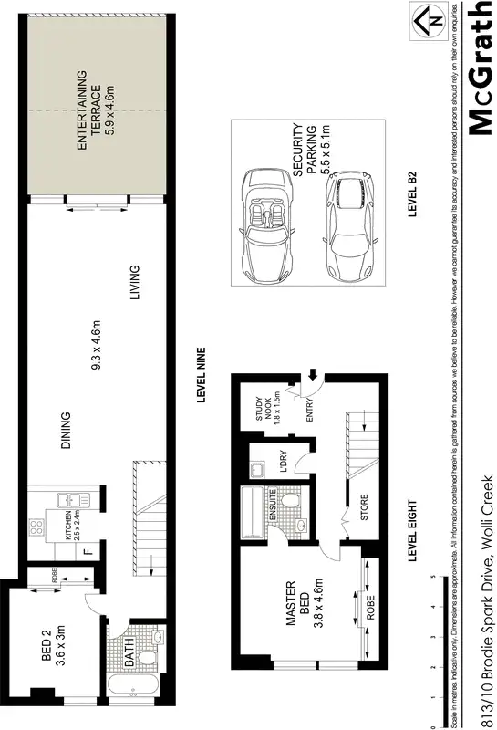 Floorplan of Homely apartment listing, 813/10 Brodie Spark Drive, Wolli Creek NSW 2205
