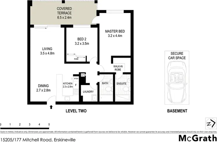 Floorplan of Homely apartment listing, 15205/177 Mitchell Road, Erskineville NSW 2043