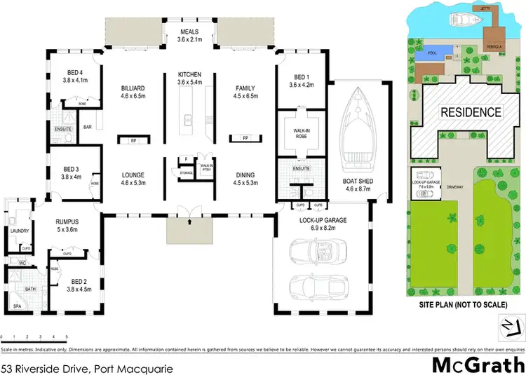 Floorplan of Homely house listing, 53 Riverside Drive, Port Macquarie NSW 2444
