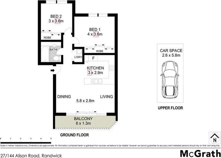 Floorplan of Homely apartment listing, 27/144 Alison Road, Randwick NSW 2031