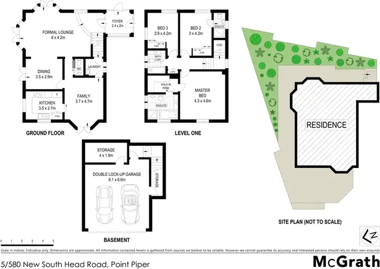 Floorplan of Homely townhouse listing, 5/580 New South Head Road, Point Piper NSW 2027